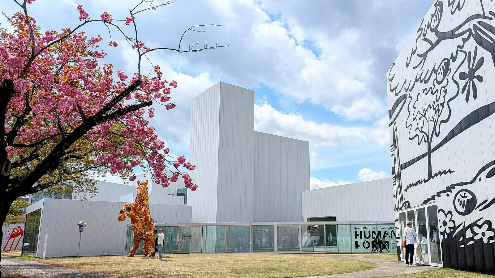 十和田市现代美术馆与艺术广场的标志性建筑或景观